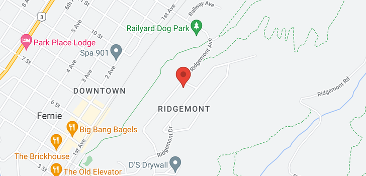 map of #103 40 Ridgemont Avenue